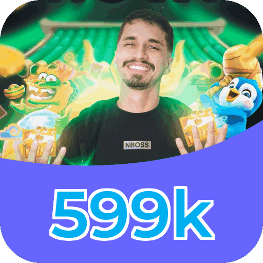 Plataforma 599k mostrando interface moderna, jogos certificados e recursos de segurança licenciados